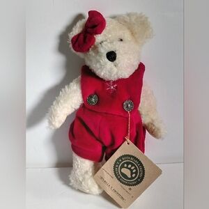 Boyds Bear Juliella Frostfire red jumper